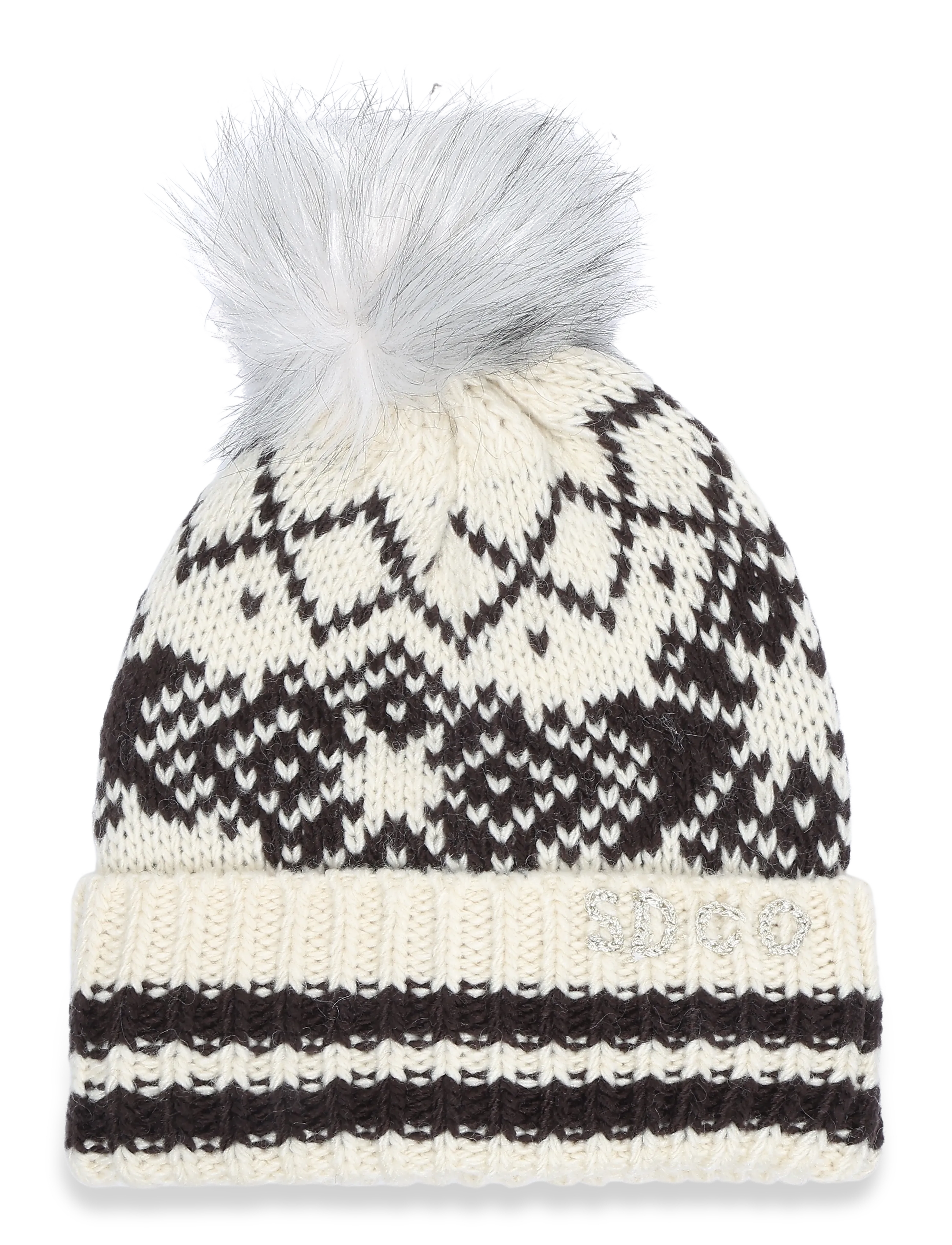 Superdry OUTDOORS FAIRISLE BEANIE HAT - Beanies - NATURAL CREAM / cream