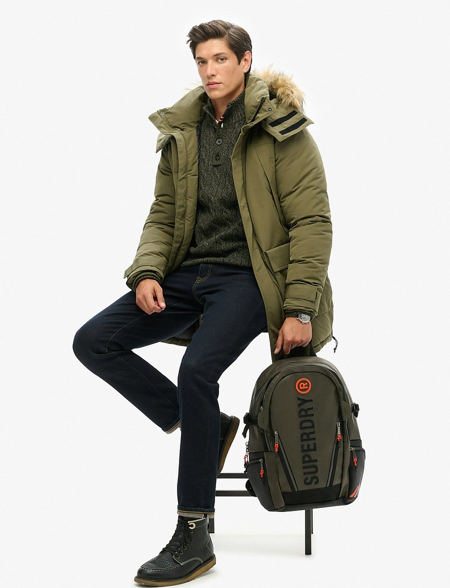 Superdry - TARP EMB RUCKSACK - surplus goods olive green - 0