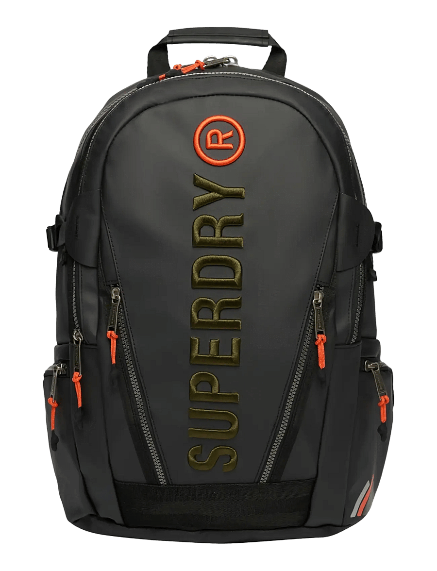 Superdry - TARP EMB RUCKSACK - sacs a dos - black/khaki green - 1