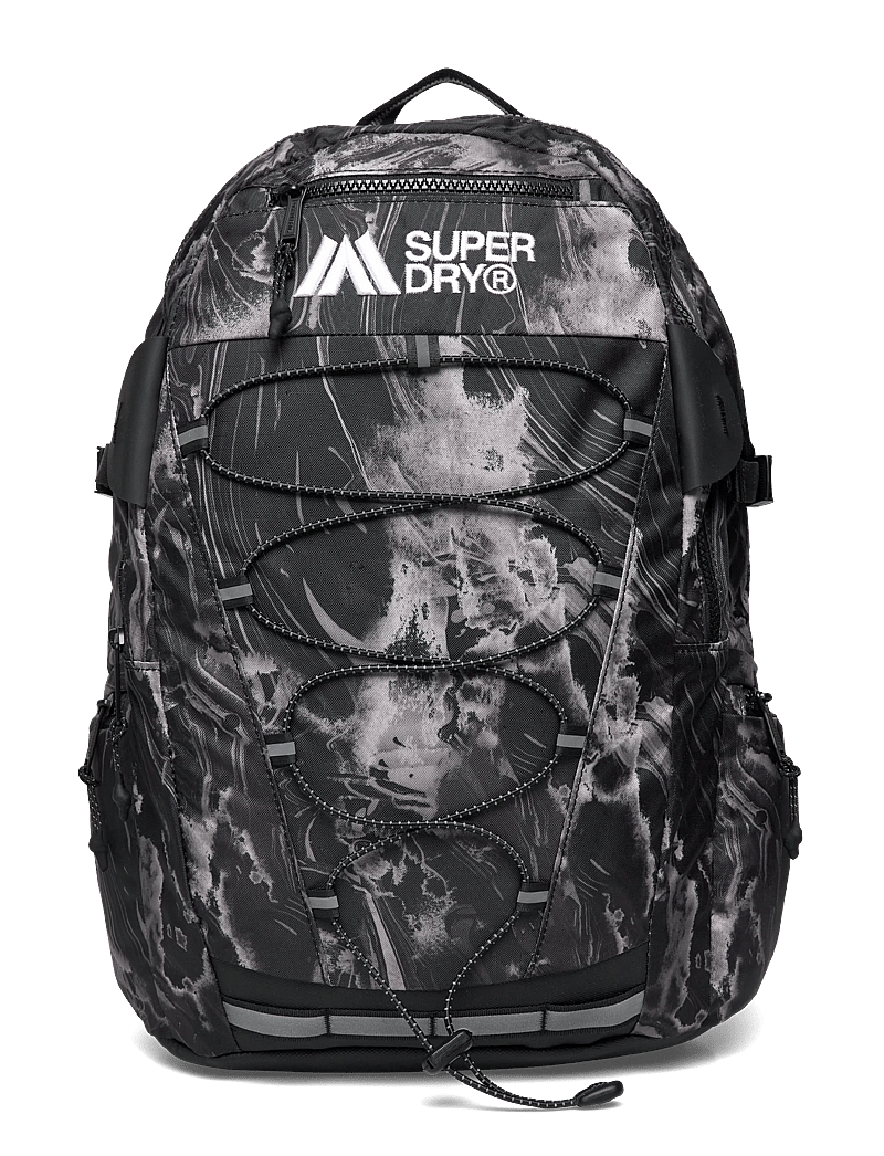 Superdry - OUTDOOR 28L BACKPACK - sportrugzakken - woodgrain print black - 0
