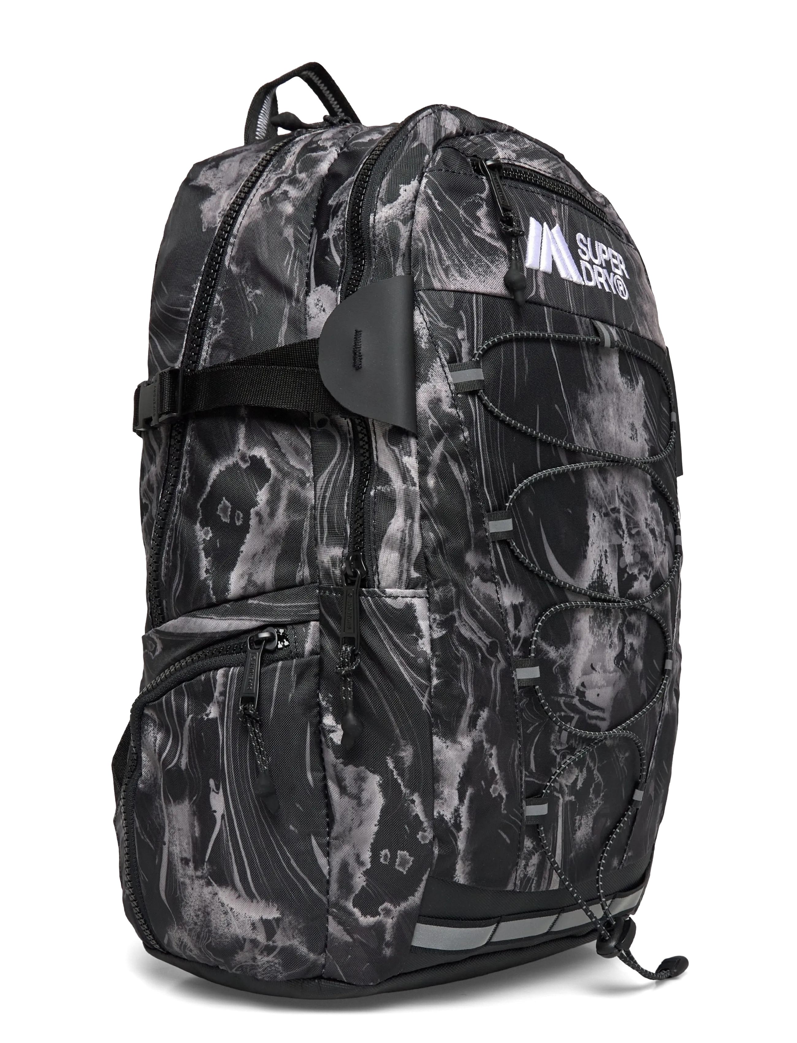 Superdry - OUTDOOR 28L BACKPACK - sportrucksäcke - woodgrain print black - 2