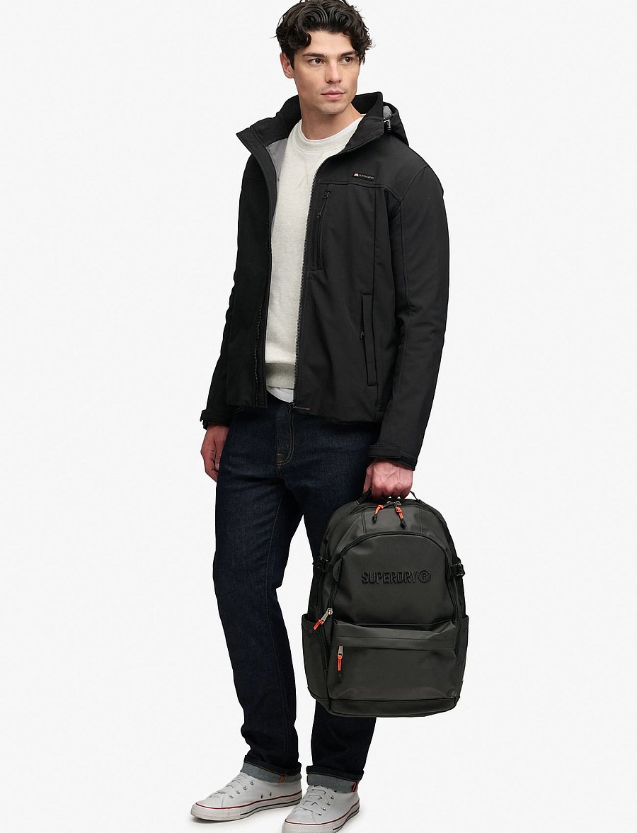 Superdry - UTILITY TARP BACKPACK - shop efter anledning - black - 0