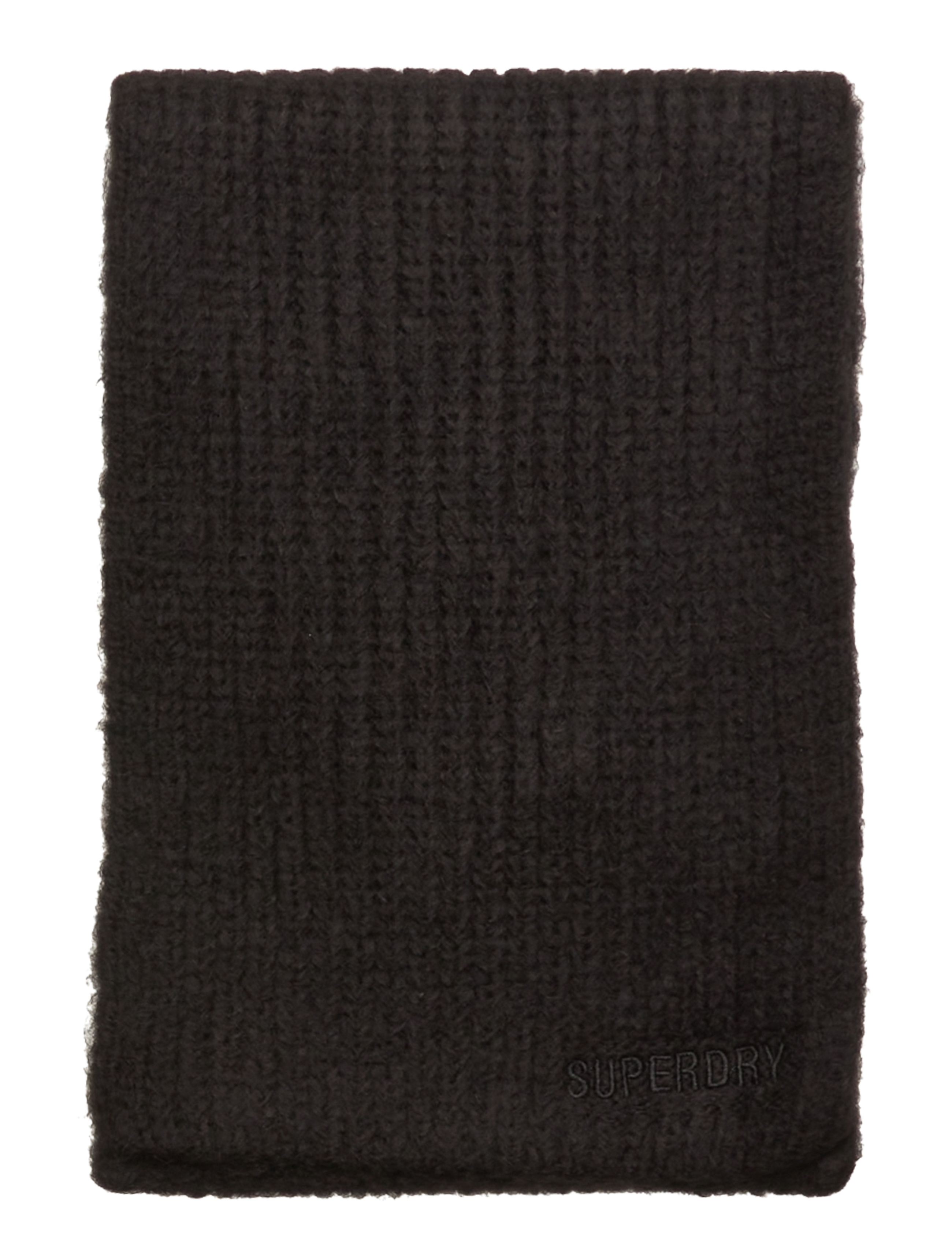 Superdry - VINTAGE RIBBED SCARF - black - 1