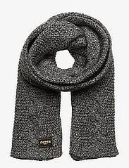 Superdry - CABLE KNIT SCARF - wintersjaals - black fleck - 0
