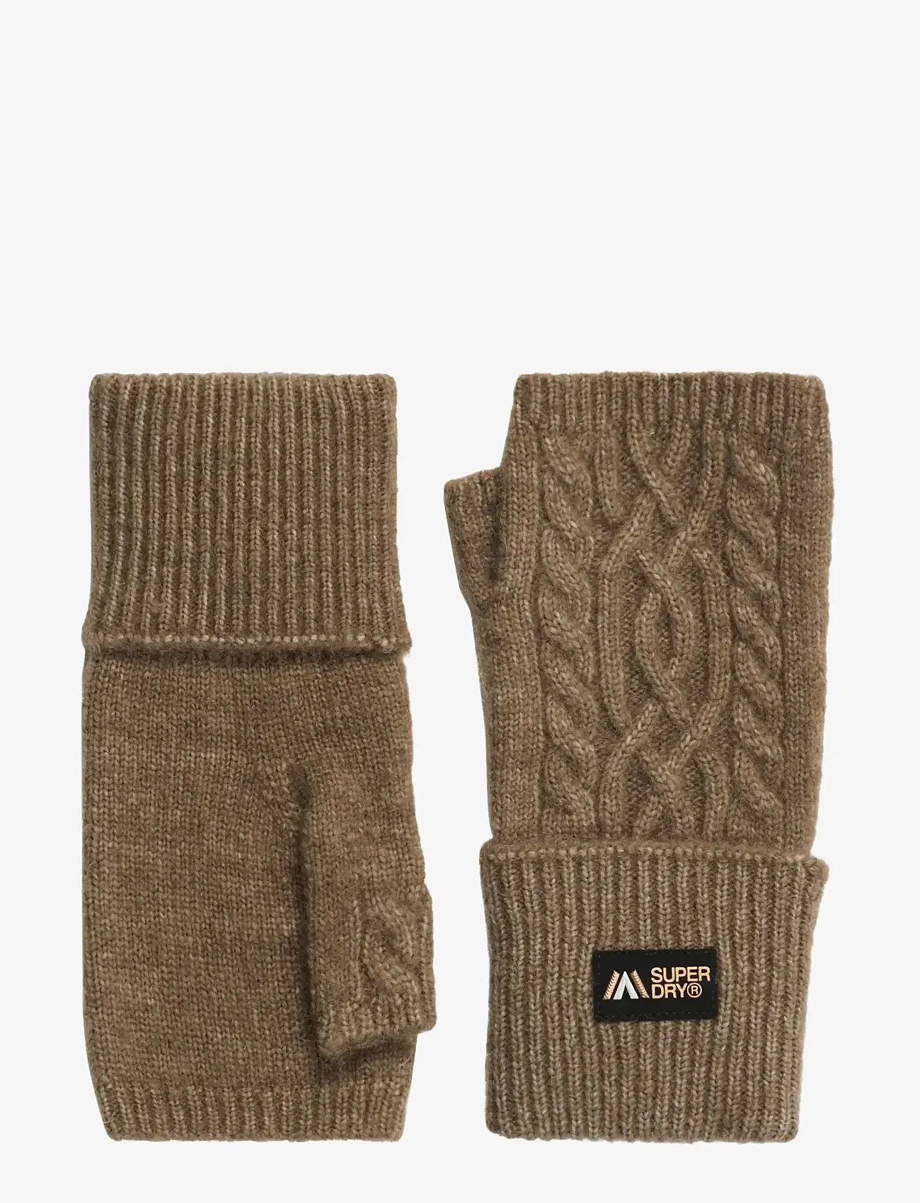 Superdry - CABLE LUXE HANDWARMERS - moss khaki - 1
