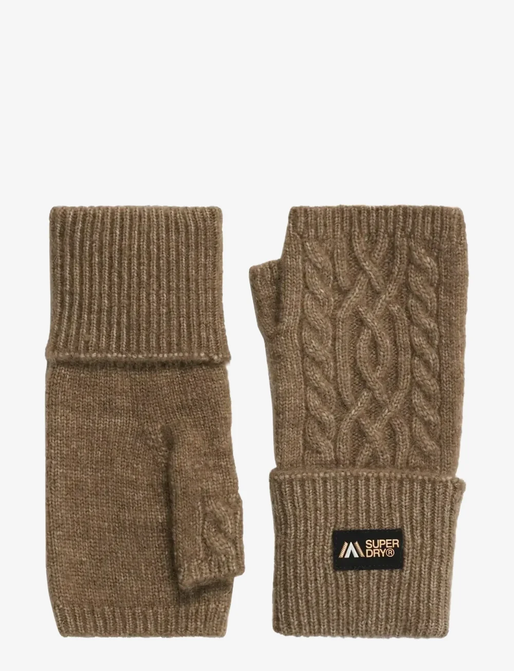 Superdry - CABLE LUXE HANDWARMERS - luffer - moss khaki - 1