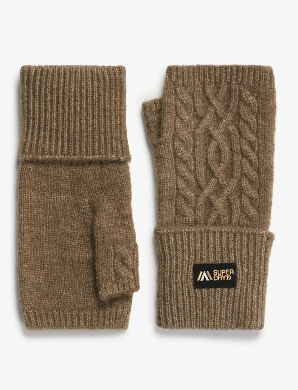 Superdry - CABLE LUXE HANDWARMERS - luffer - moss khaki - 2