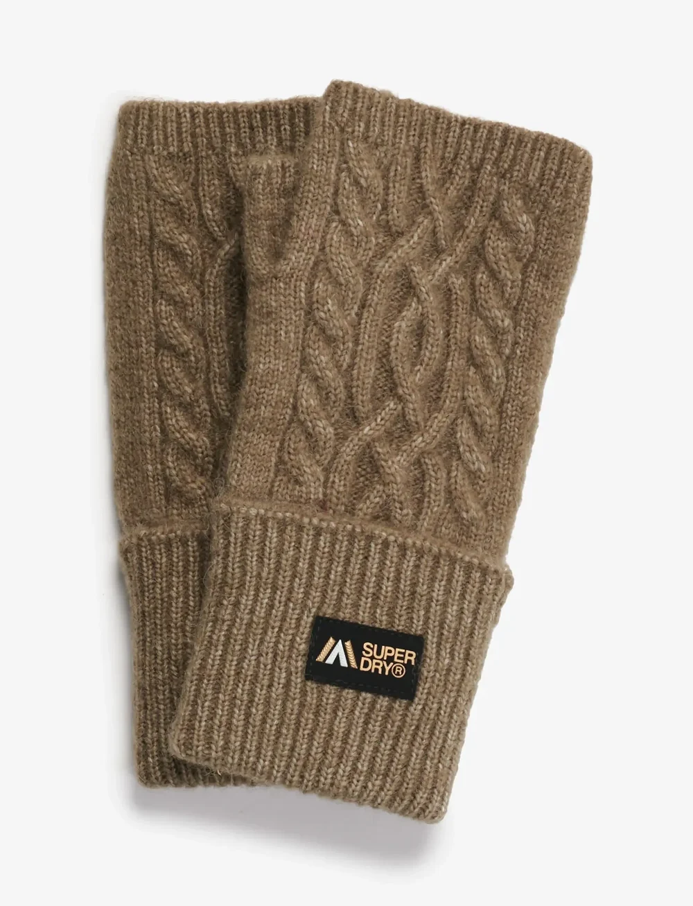 Superdry - CABLE LUXE HANDWARMERS - luffer - moss khaki - 3