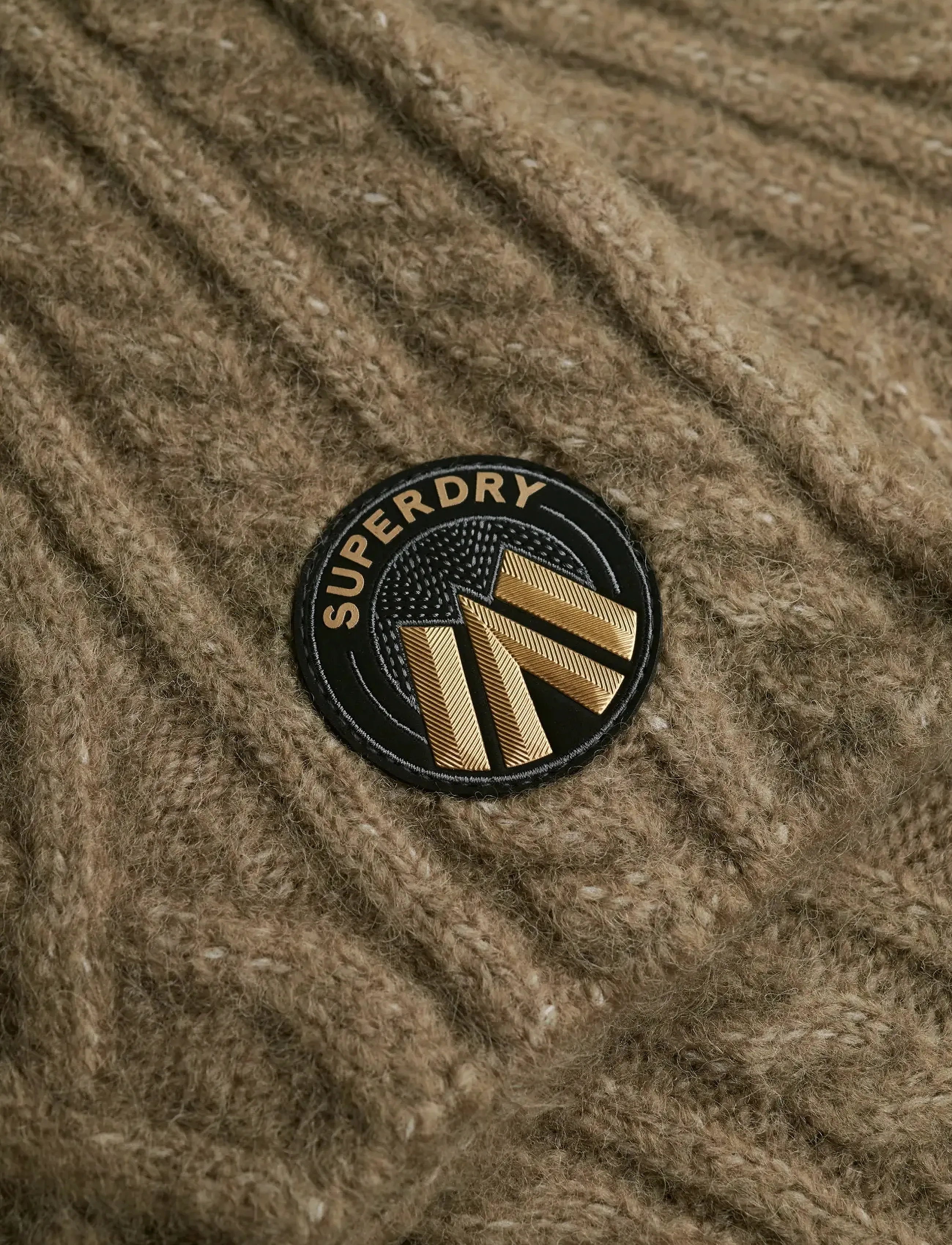 Superdry - CABLE LUXE KNIT SCARF - ziemas šalles - moss khaki - 1