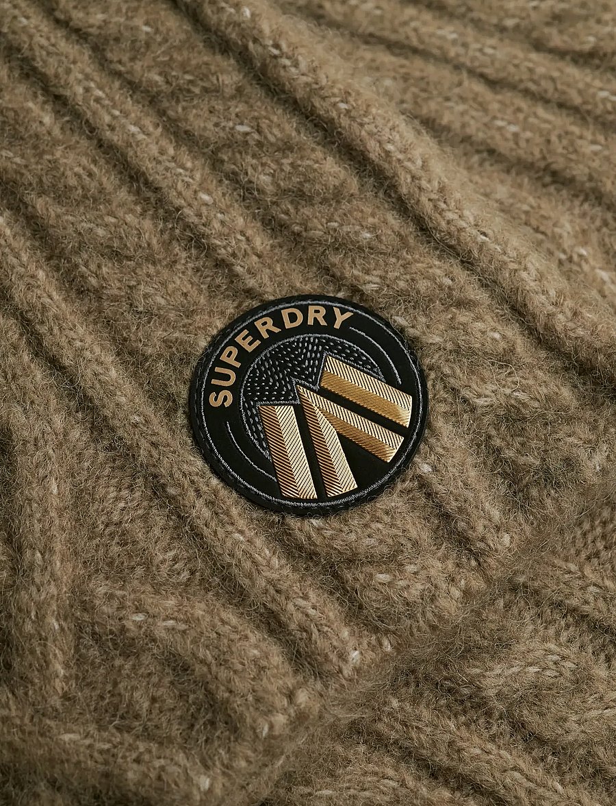 Superdry - CABLE LUXE KNIT SCARF - talvesallid - moss khaki - 1