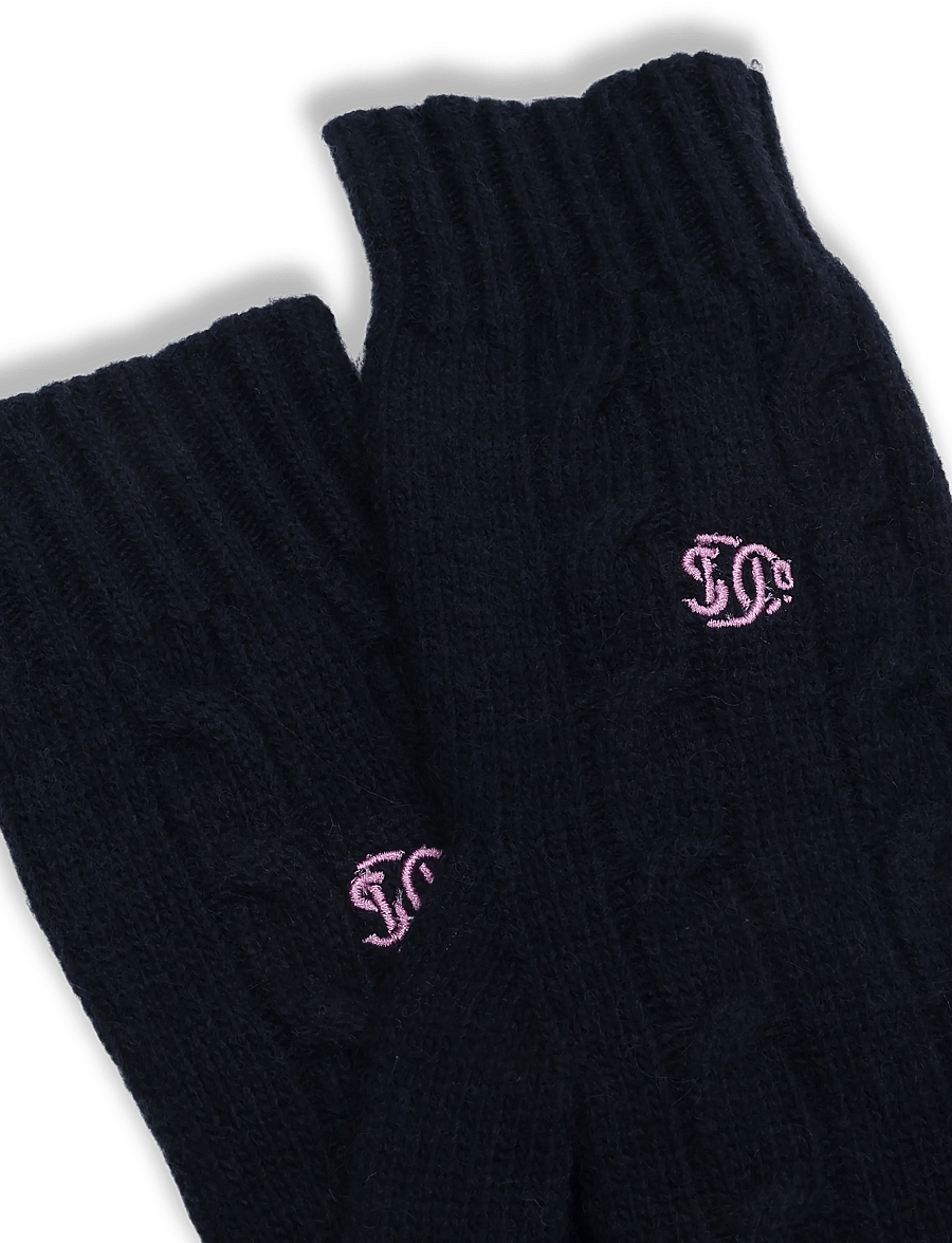 Superdry - PREMIUM CABLE GLOVES - everyday style - eclipse navy - 3
