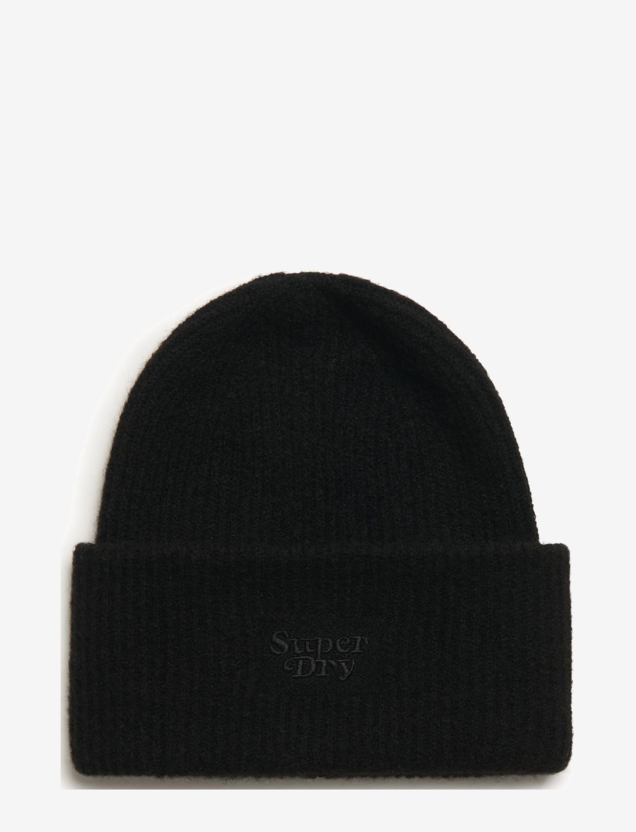 Superdry - SOFT RIB KNIT BEANIE HAT - beanie mütsid - black - 2