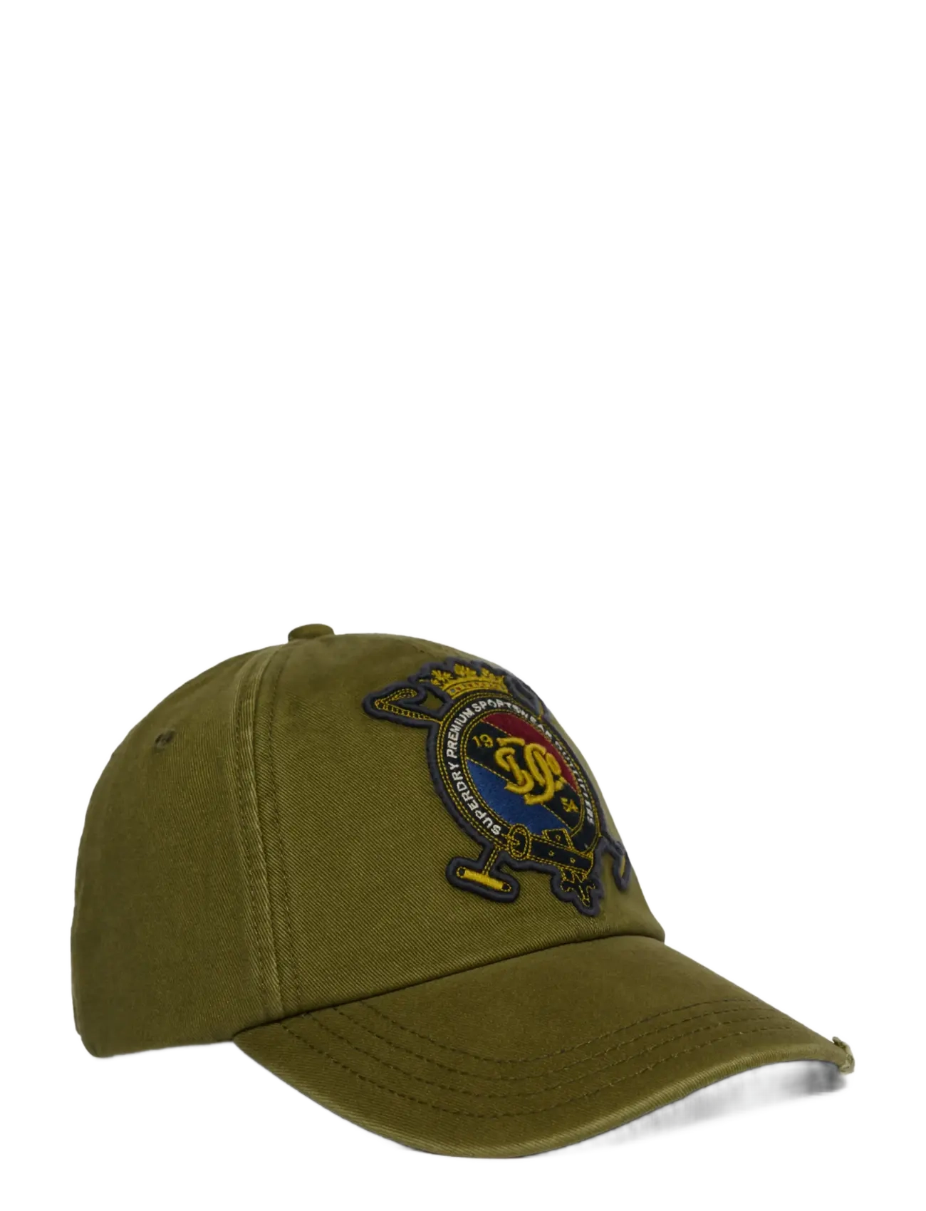 Superdry Vintage Crest Baseball Cap, One Size, Headwear, Khakigrün - Caps, Männerswear