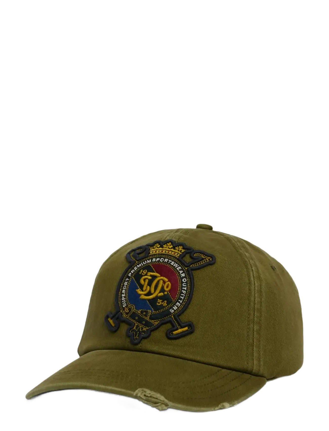 Superdry VINTAGE CREST BASEBALL CAP - Accessories - OLIVE BRANCH GREEN / khaki/green