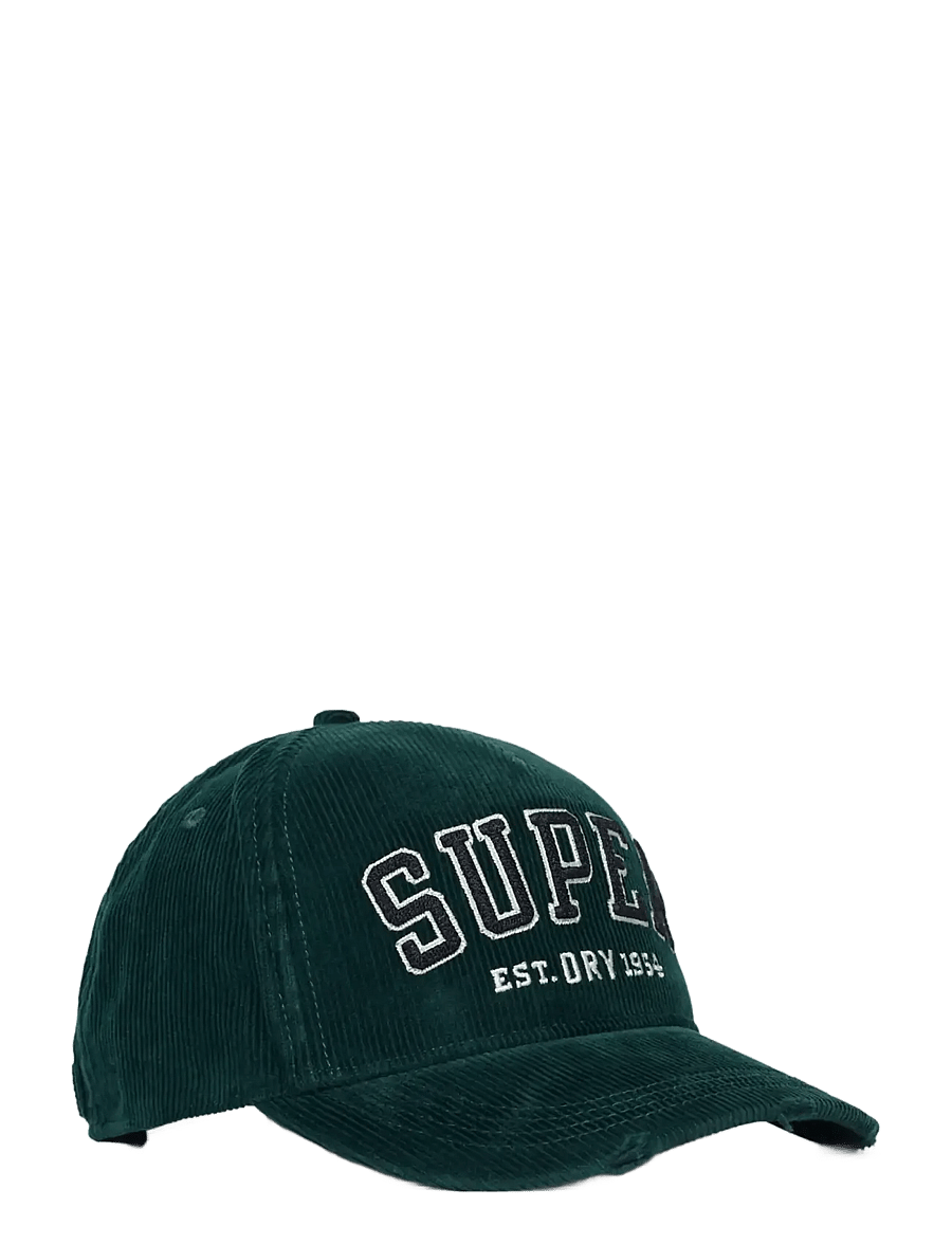 Superdry - ATH ESSENTIALS TEXTURED CAP - caps - enamel green cord - 1