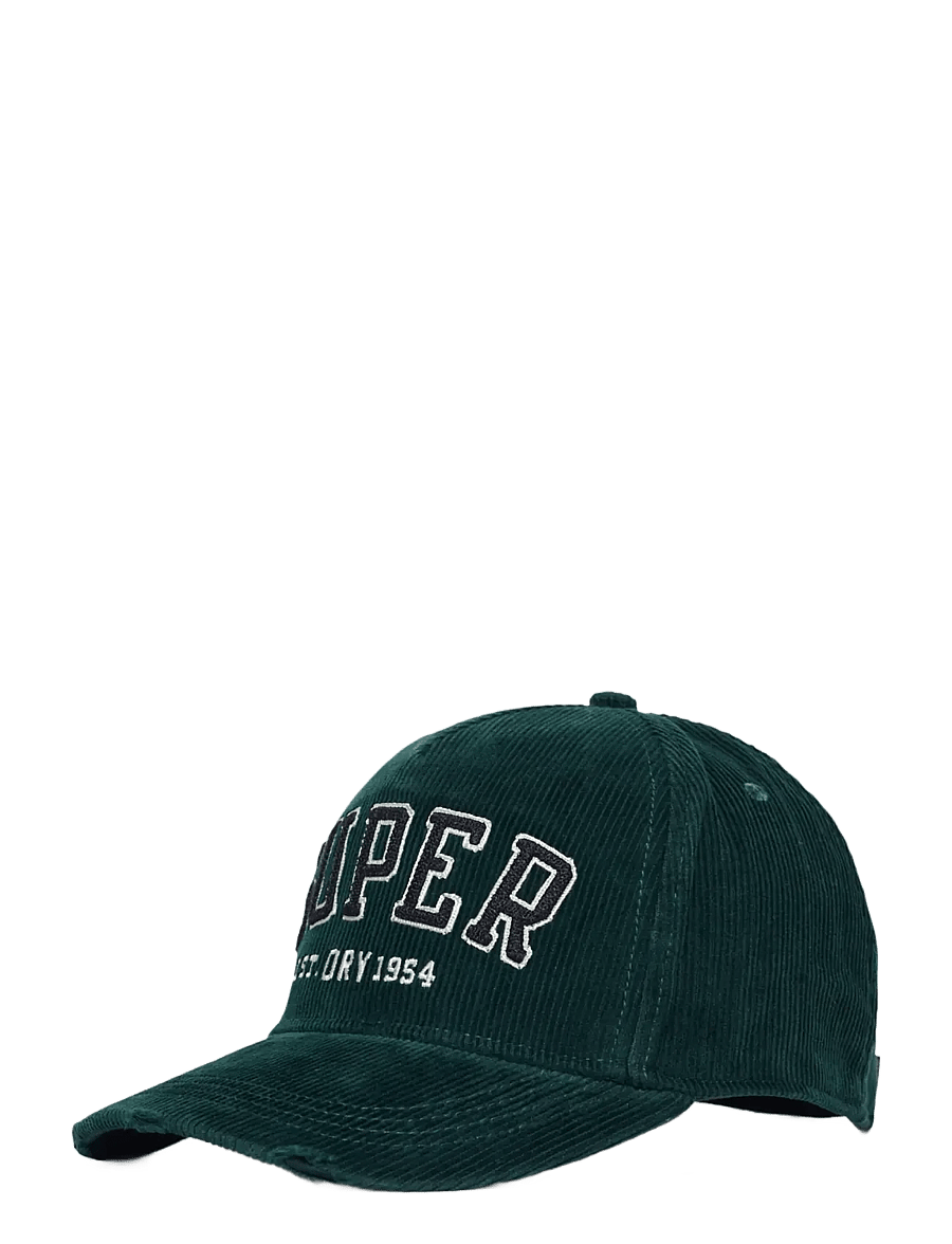 Superdry - ATH ESSENTIALS TEXTURED CAP - caps - enamel green cord - 2