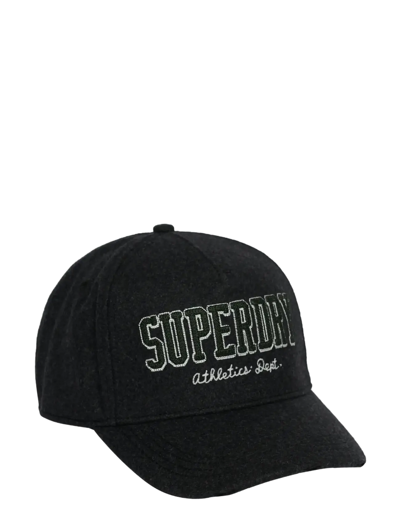 Superdry ATH ESSENTIALS TEXTURED CAP - Caps - MELTON CHARCOAL MARL / grey