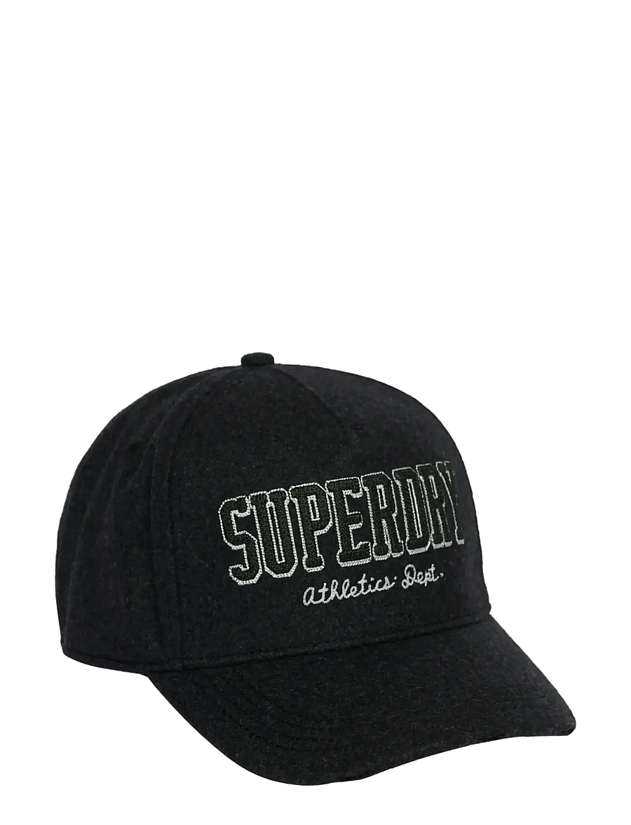 Superdry - ATH ESSENTIALS TEXTURED CAP - caps - melton charcoal marl - 1
