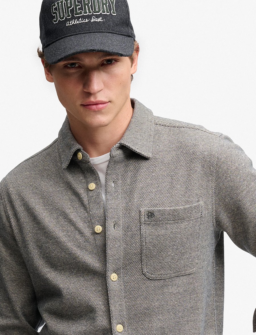 Superdry - ATH ESSENTIALS TEXTURED CAP - caps - melton charcoal marl - 0