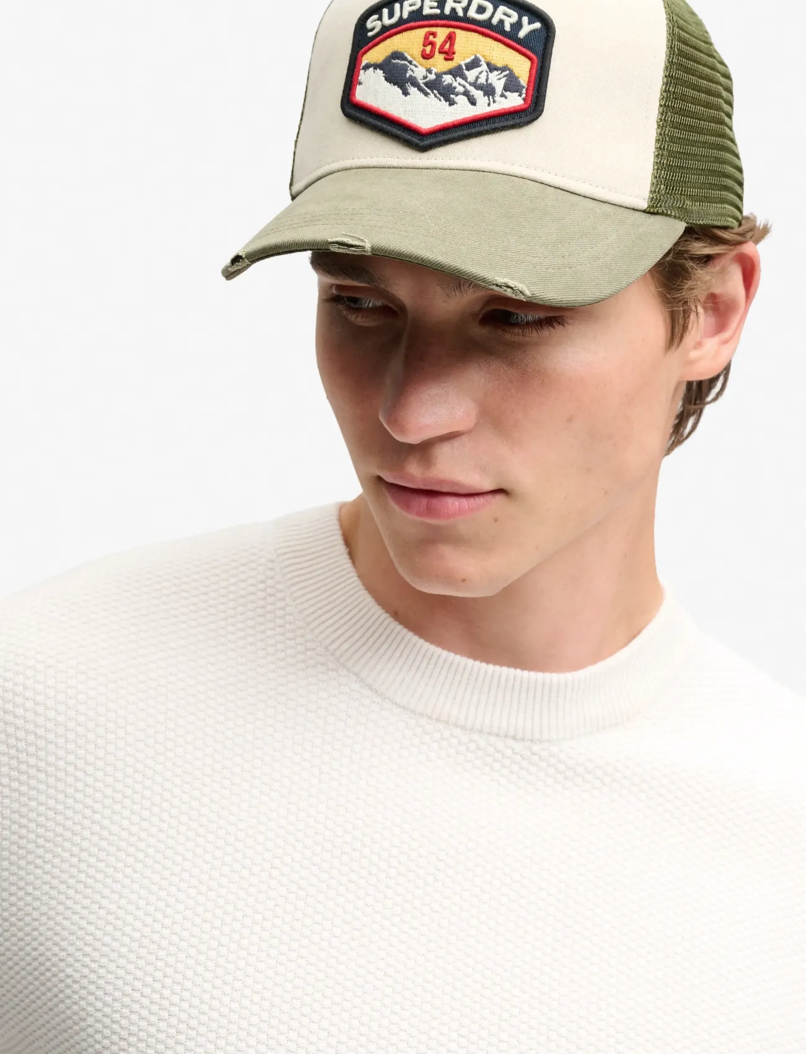 Superdry - HERITAGE MESH TRUCKER CAP - vintaged khaki - 0