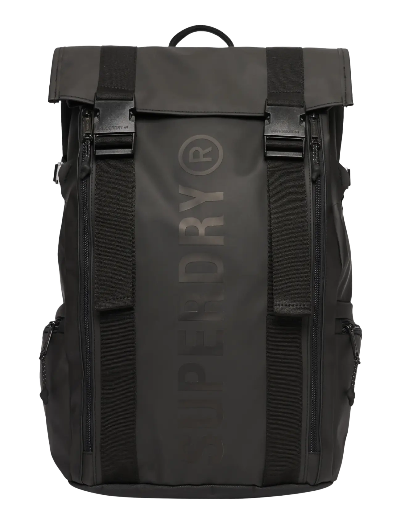 Superdry TARP ROLL TOP RUCKSACK - Bags - BLACK/BLACK / black