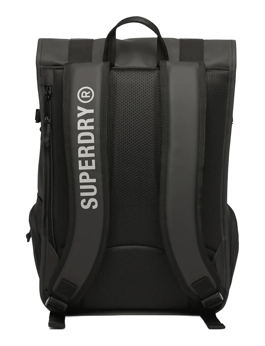 Superdry - TARP ROLL TOP RUCKSACK - shop by occasion - black/black - 4