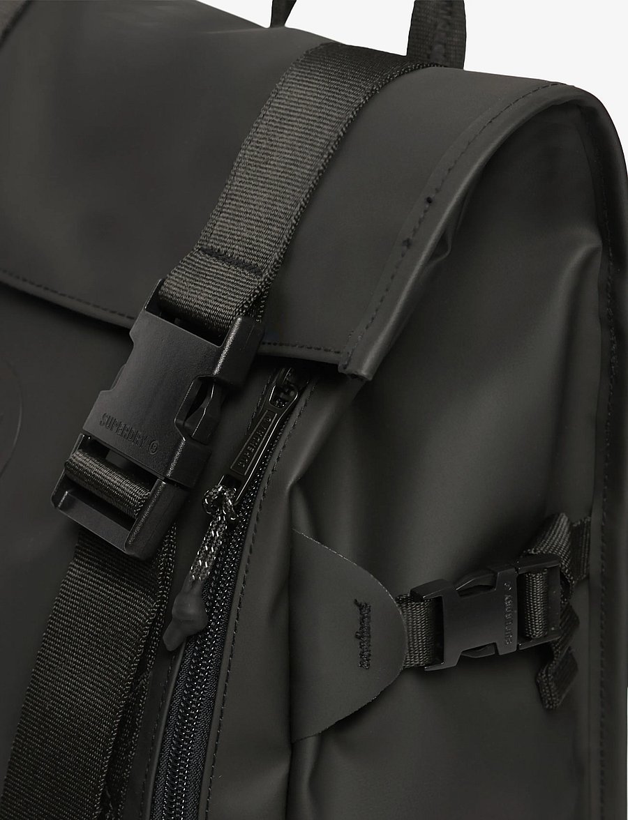 Superdry - TARP ROLL TOP RUCKSACK - shop by occasion - black/black - 5