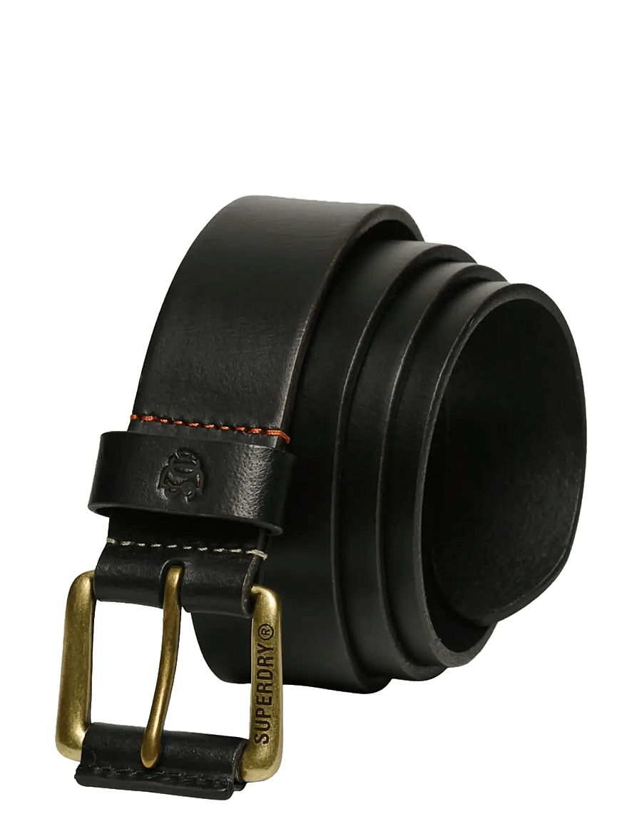 Superdry - CLASSIC LEATHER BELT - klassische gürtel - black - 1
