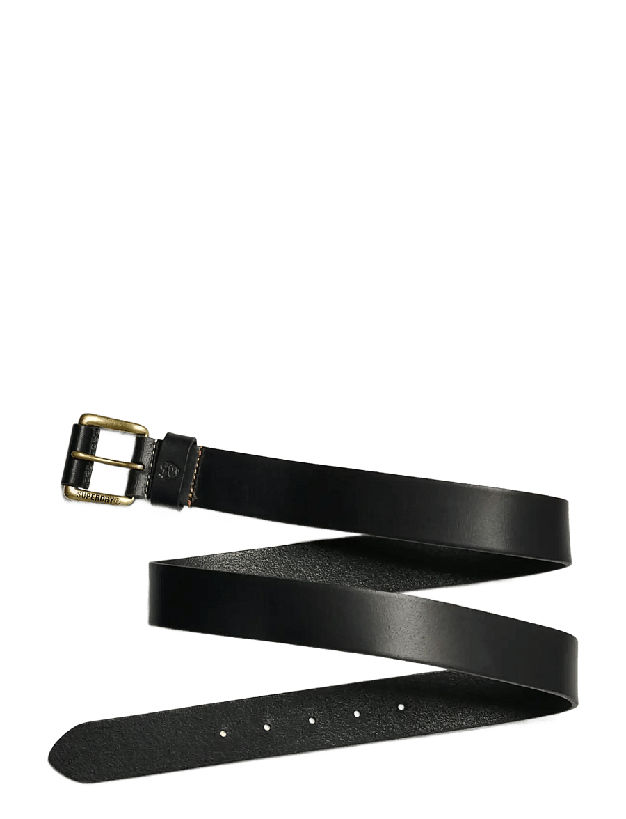 Superdry - CLASSIC LEATHER BELT - klassische gürtel - black - 2