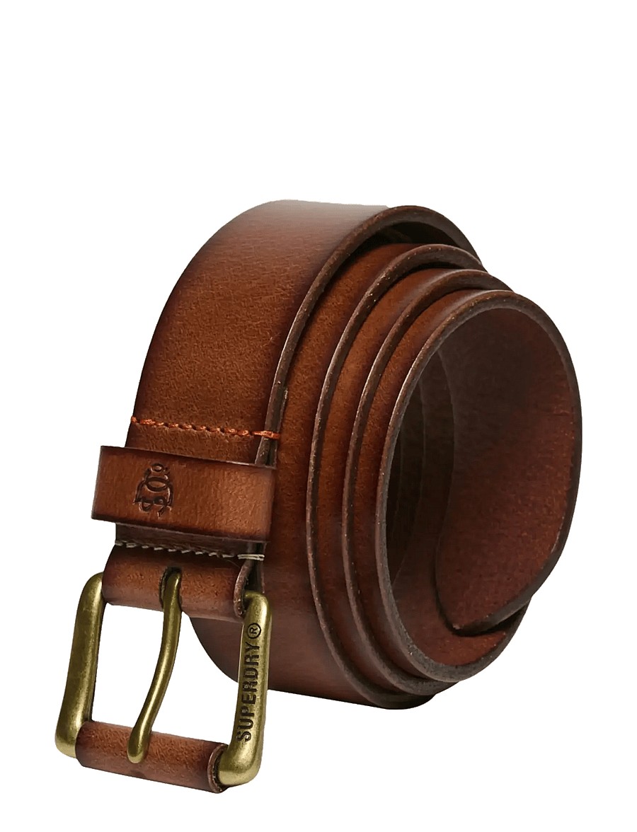 Superdry - CLASSIC LEATHER BELT - tan - 0