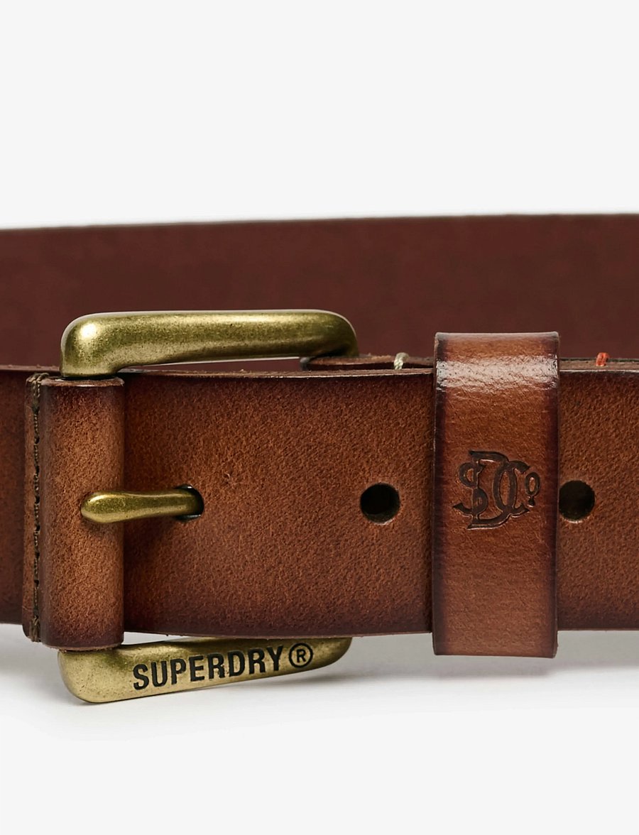 Superdry - CLASSIC LEATHER BELT - tan - 3