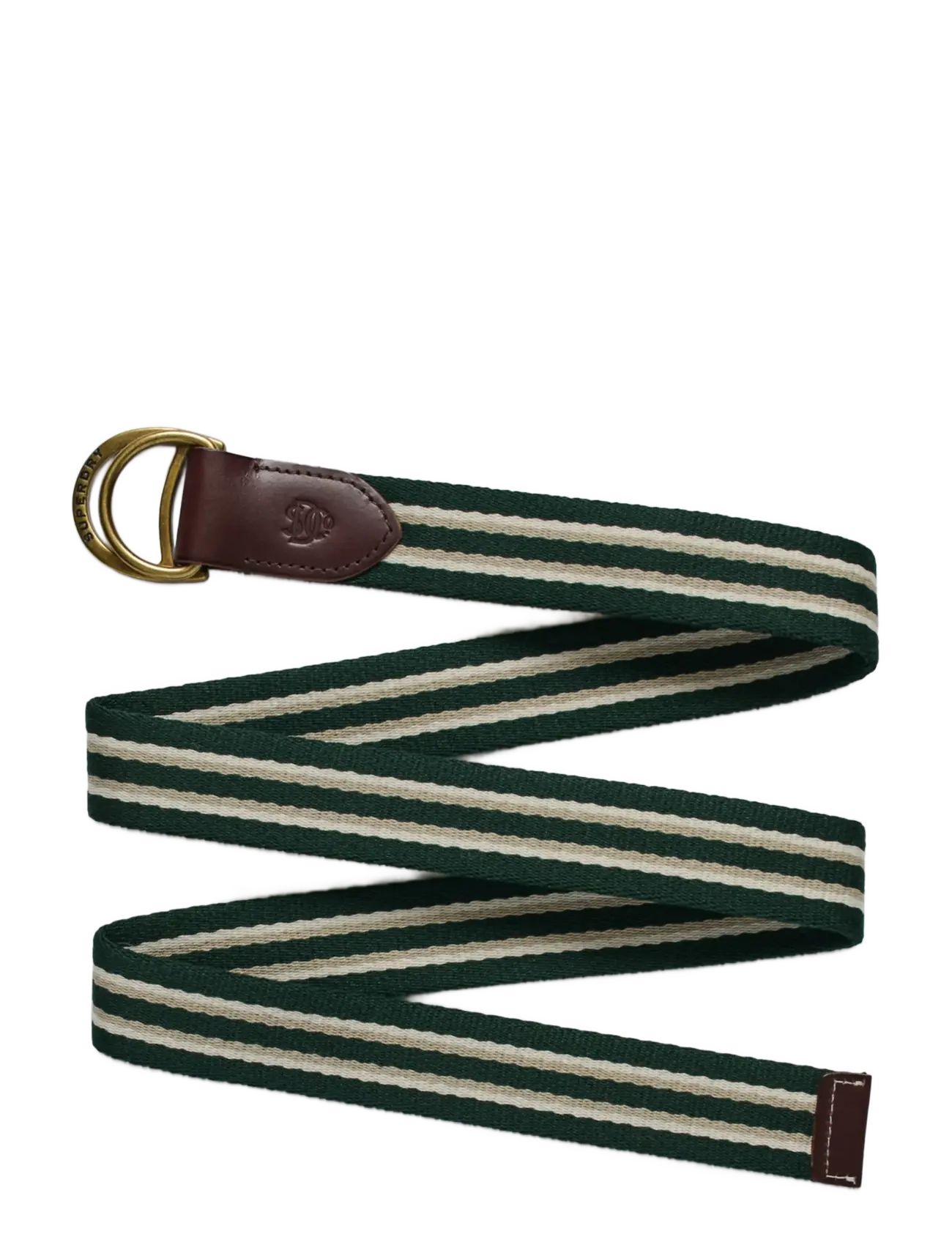 Superdry - HERITAGE STRIPE WEBBING BELT - klassische gürtel - dark pine green stripe - 2