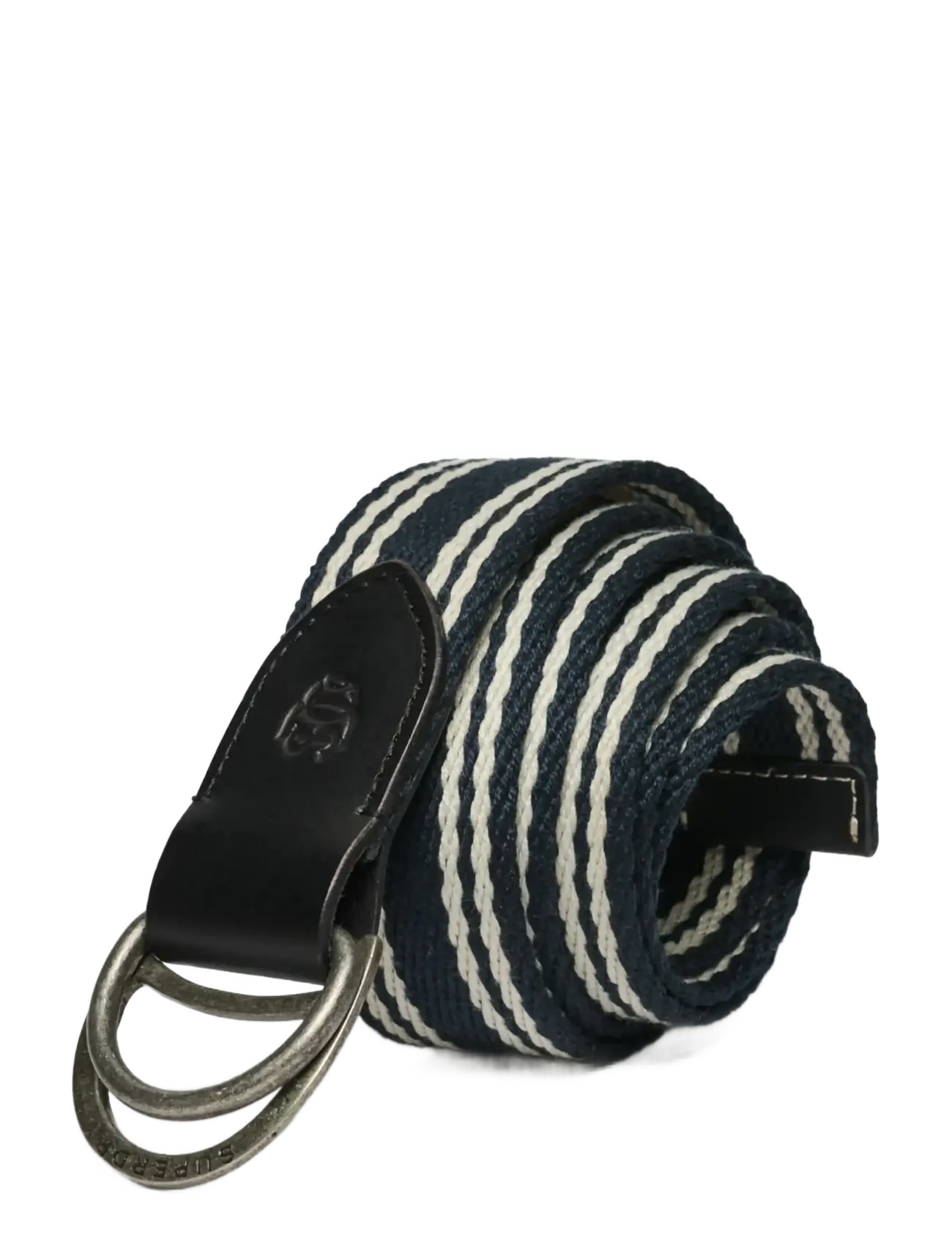 Superdry HERITAGE STRIPE WEBBING BELT - Superdry - NAVY/CREAM STRIPE / navy