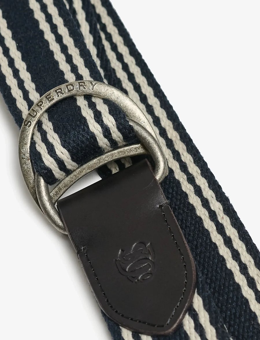 Superdry - HERITAGE STRIPE WEBBING BELT - klassische gürtel - navy/cream stripe - 2