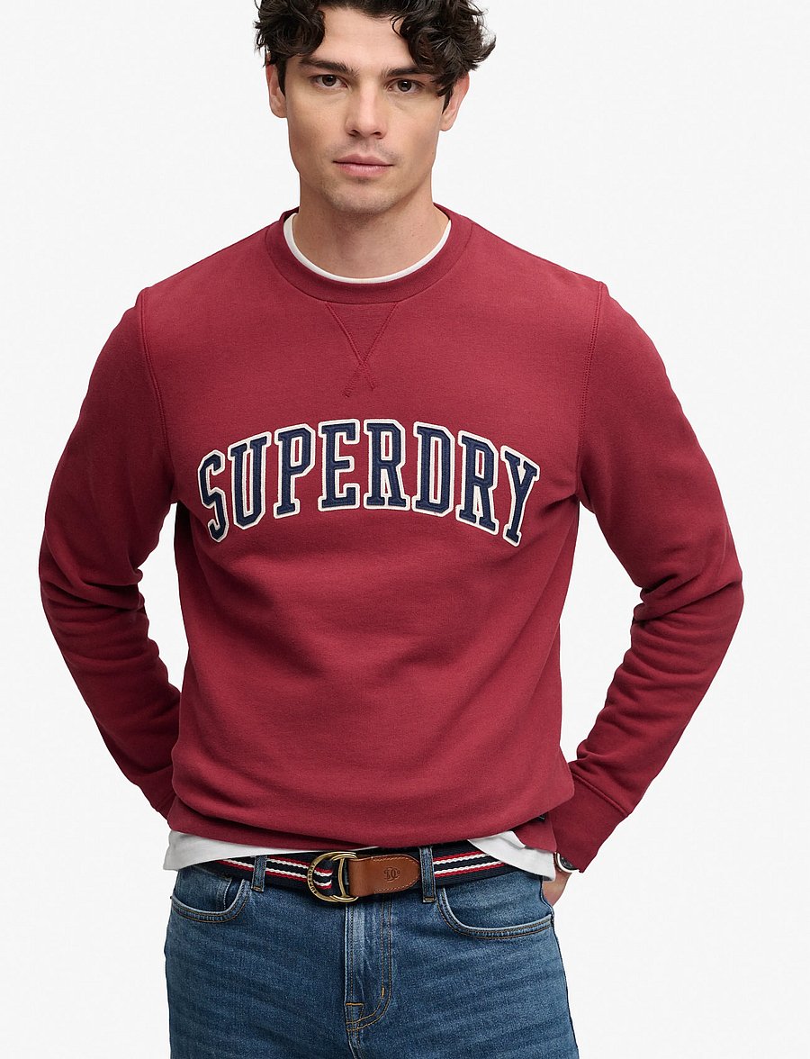 Superdry - HERITAGE STRIPE WEBBING BELT - klassiske bælter - navy red stripe - 0