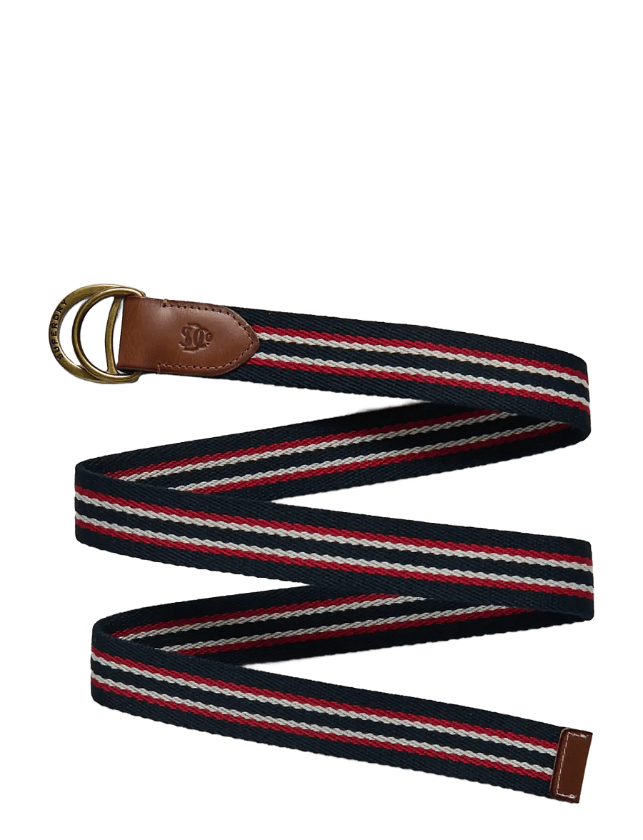 Superdry - HERITAGE STRIPE WEBBING BELT - klassiske bælter - navy red stripe - 2
