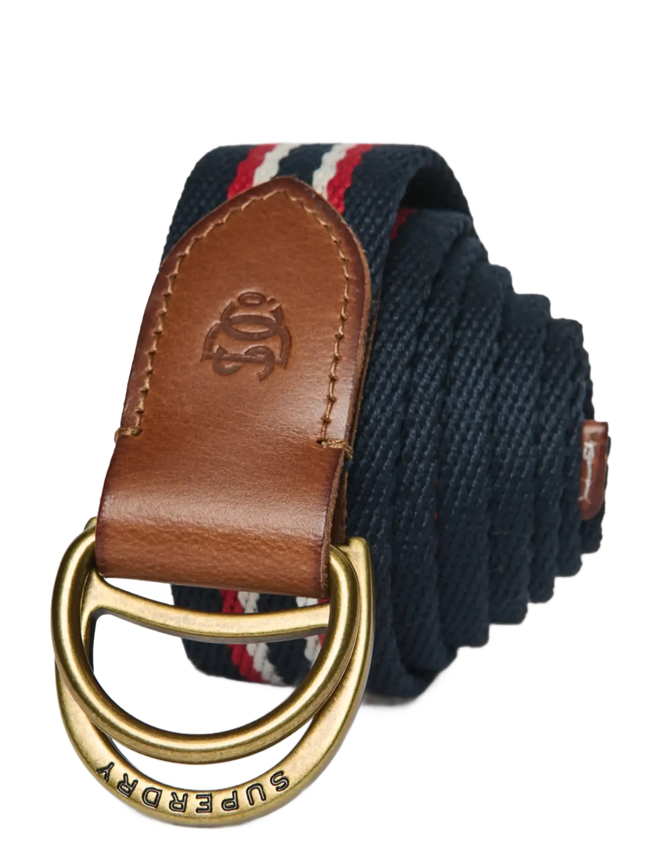 Superdry - HERITAGE STRIPE WEBBING BELT - klassiske bælter - navy red stripe - 3