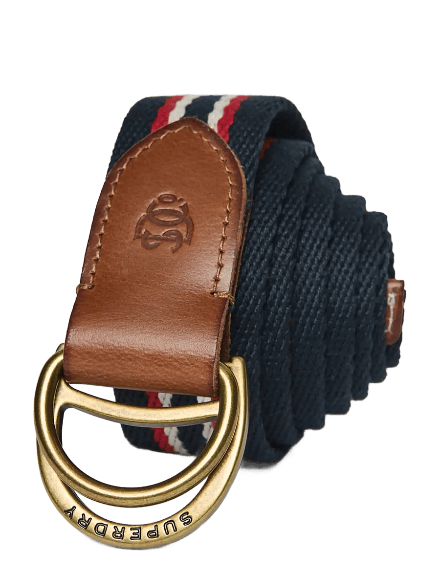 Superdry - HERITAGE STRIPE WEBBING BELT - klassiske bælter - navy red stripe - 3