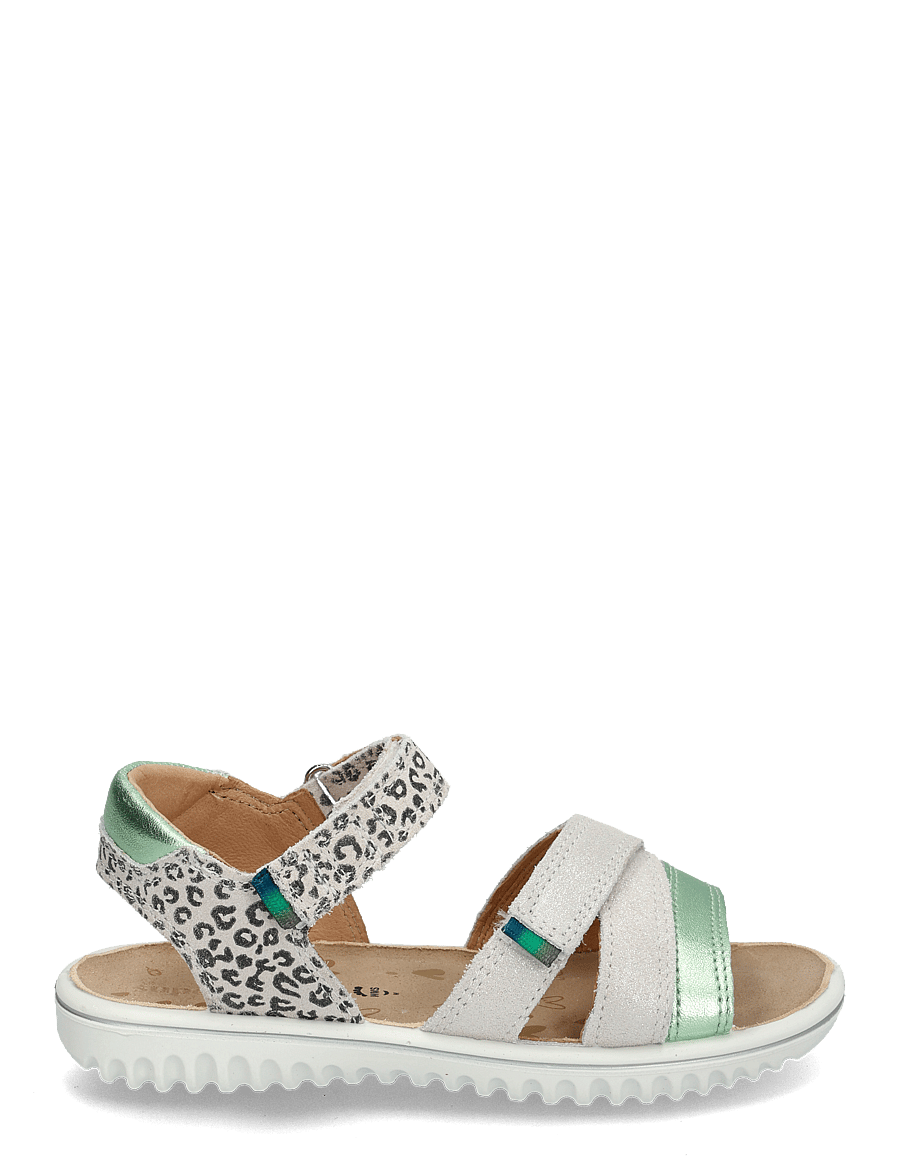 Superfit - SPARKLE - sandalar - white/lightgreen - 1
