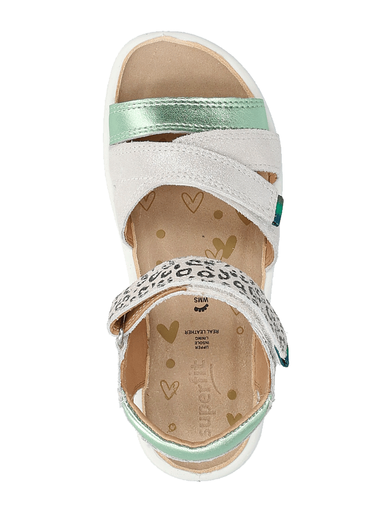 Superfit - SPARKLE - sandals - white/lightgreen - 3