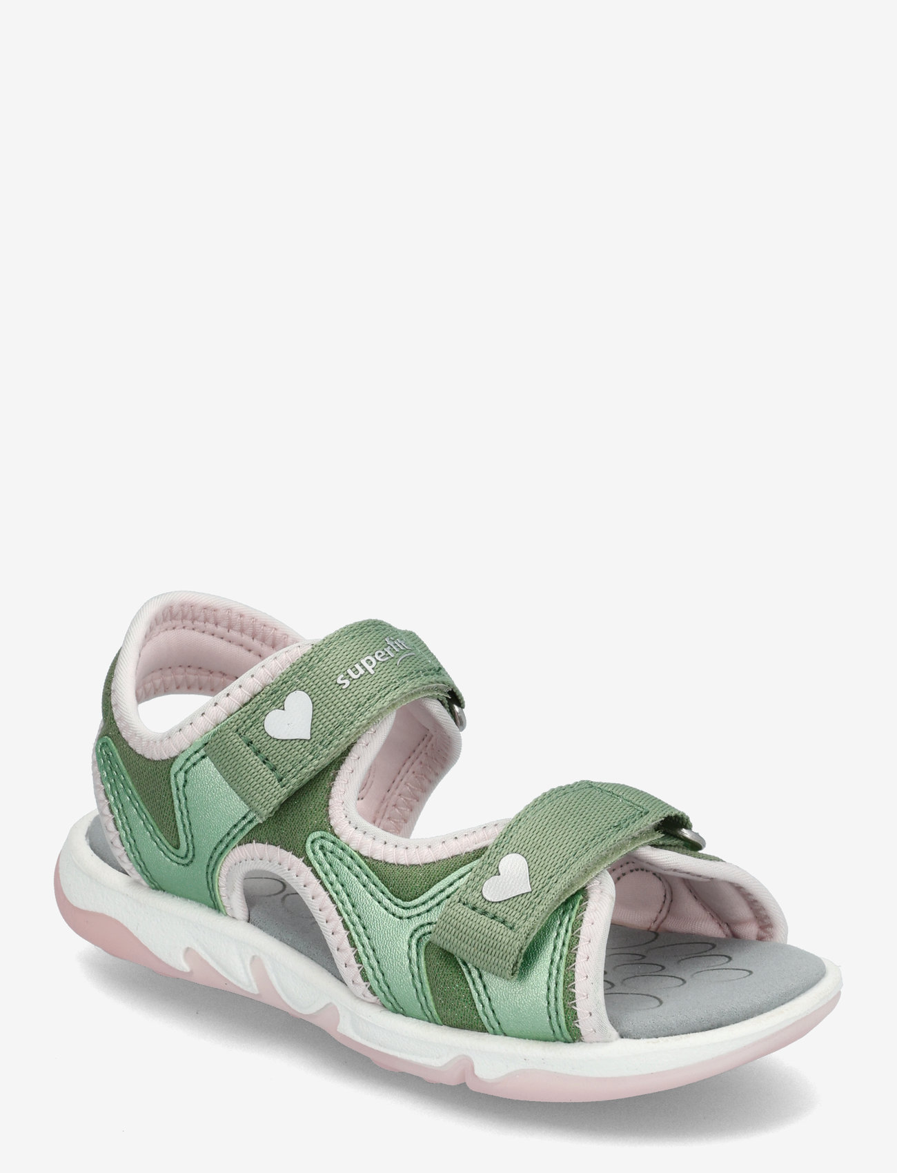 Superfit - PEBBLES - sandaler - lightgreen/rose - 0