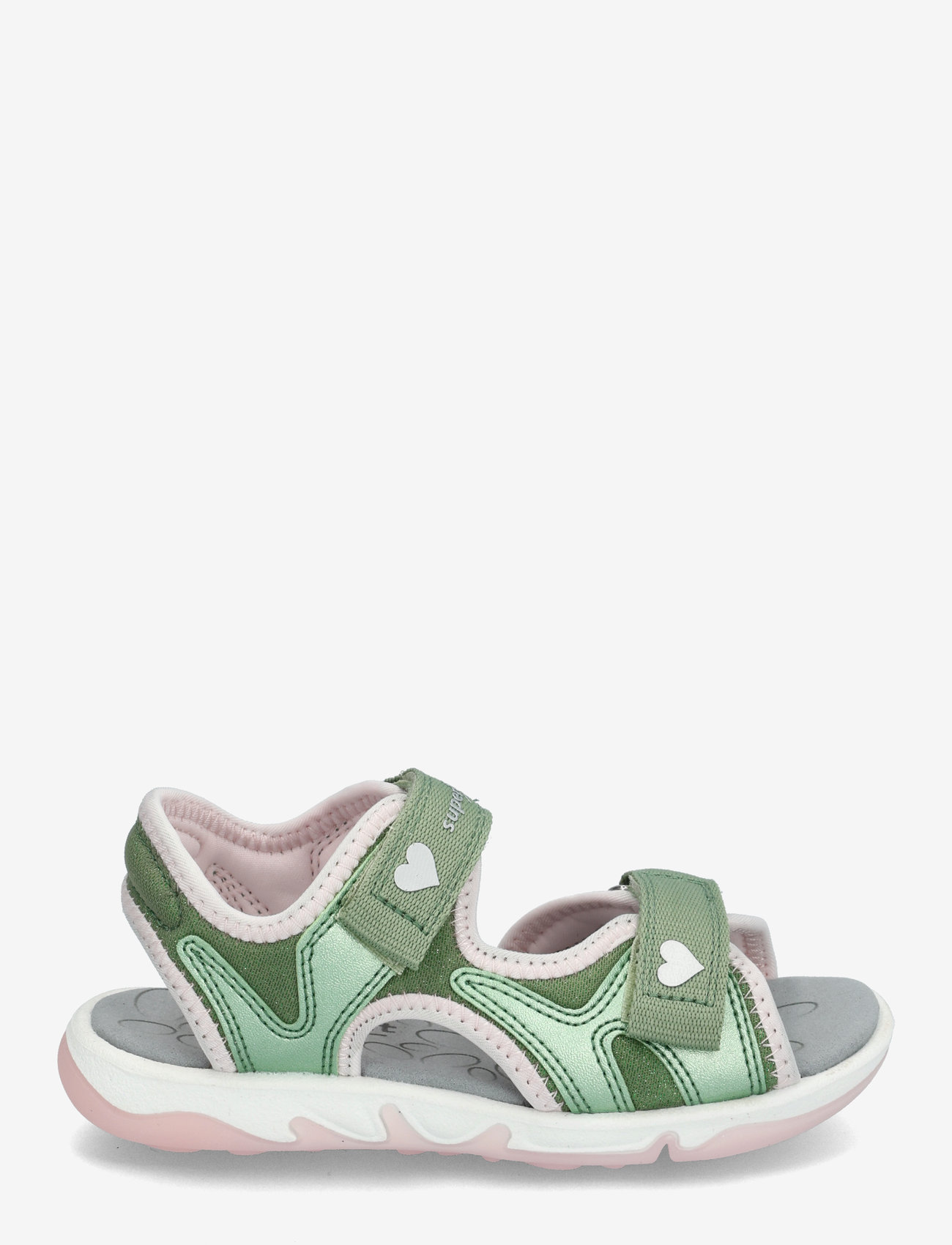 Superfit - PEBBLES - sandaler - lightgreen/rose - 1