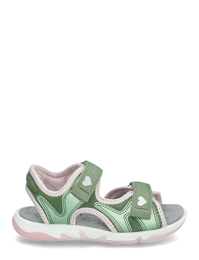 Superfit - PEBBLES - sandaler - lightgreen/rose - 1