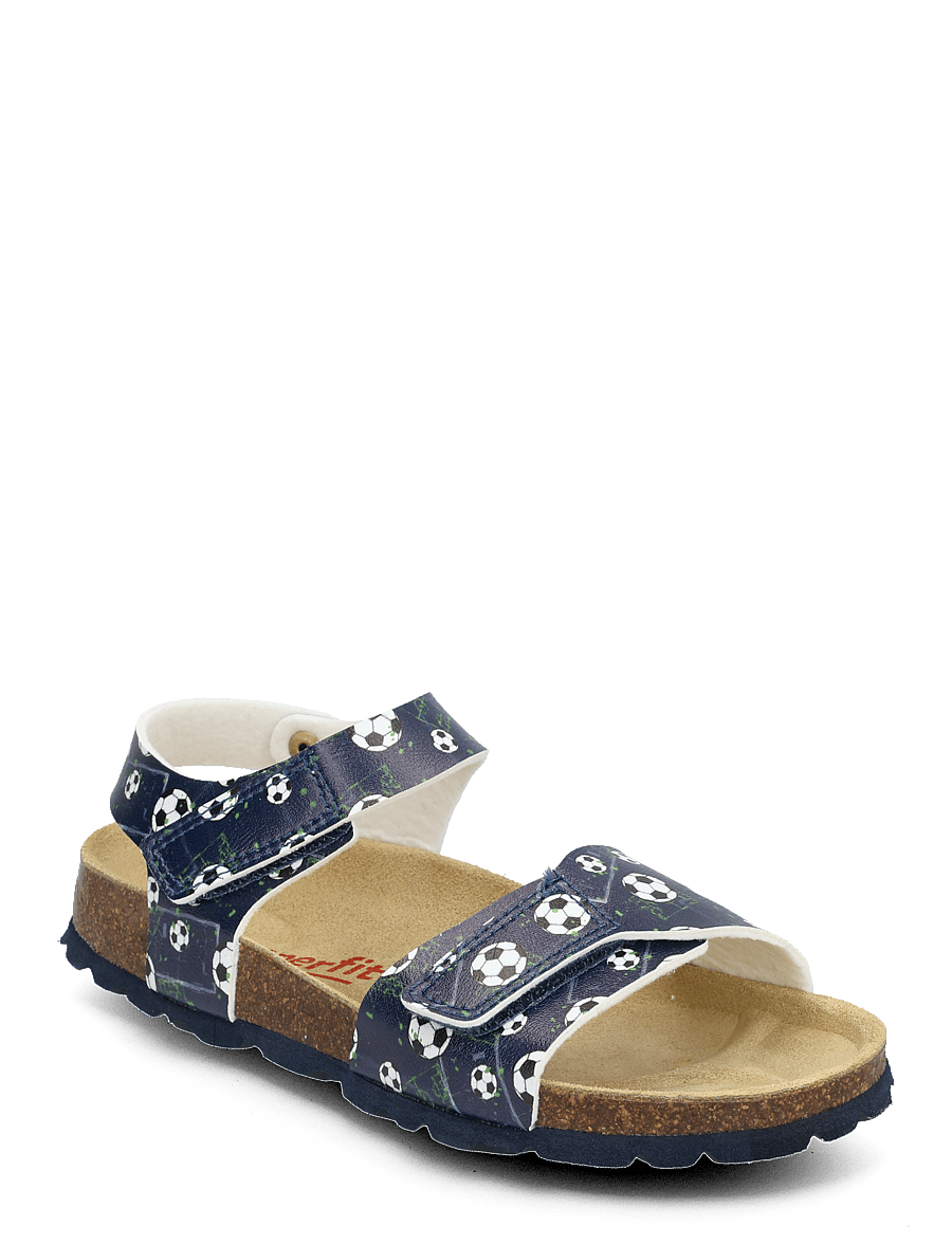 Superfit - FUSSBETTPANTOFFEL - sandaalid - blue/multi-coloured - 0