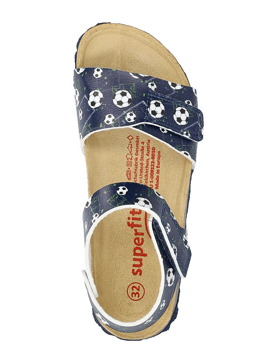 Superfit - FUSSBETTPANTOFFEL - sandaalid - blue/multi-coloured - 3