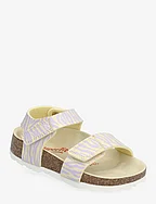 FOOTBED SLIPPER - YELLOW/ROSE