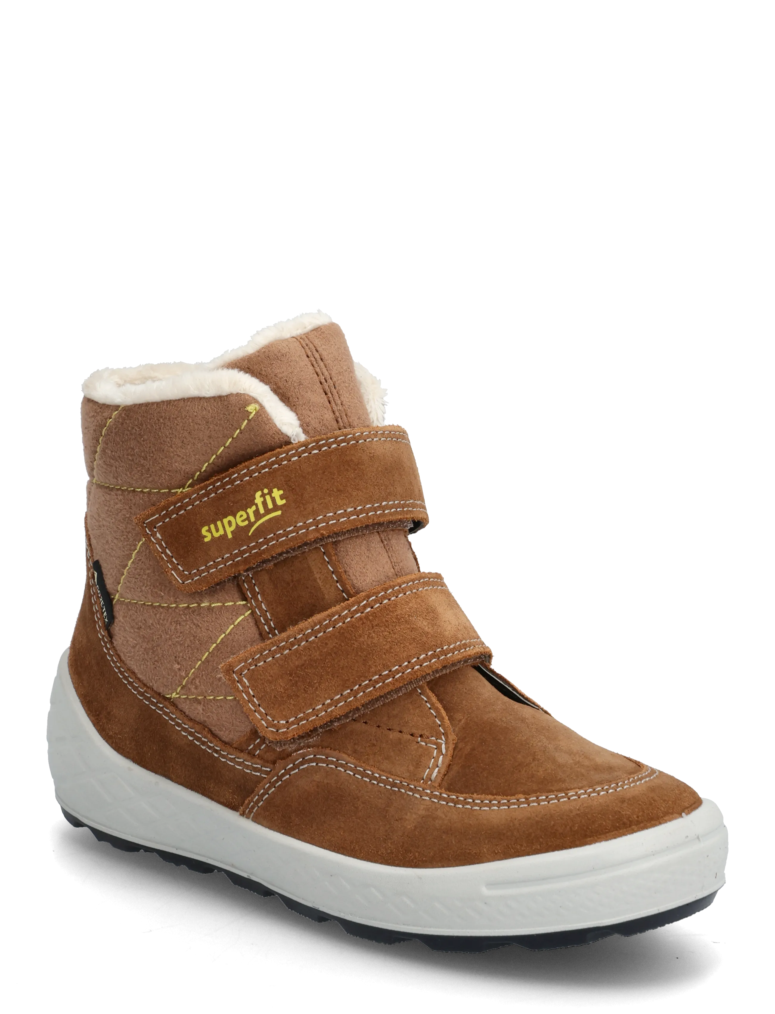 Superfit GROOVY 2.0 - Vinterstøvler - BROWN/YELLOW / brown