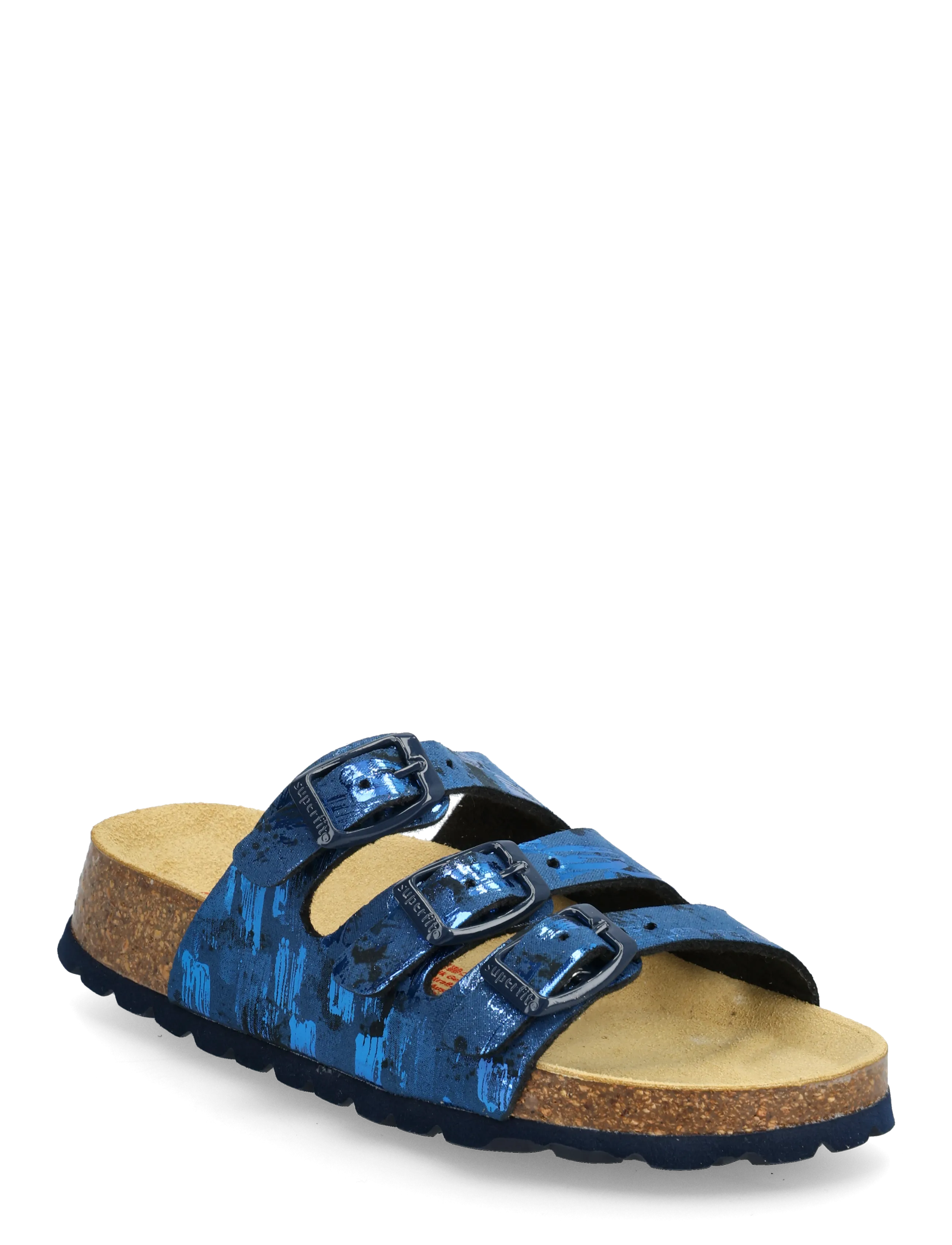 Superfit FUSSBETTPANTOFFEL - Sandaalid - BLUE / MULTICOLORED / navy