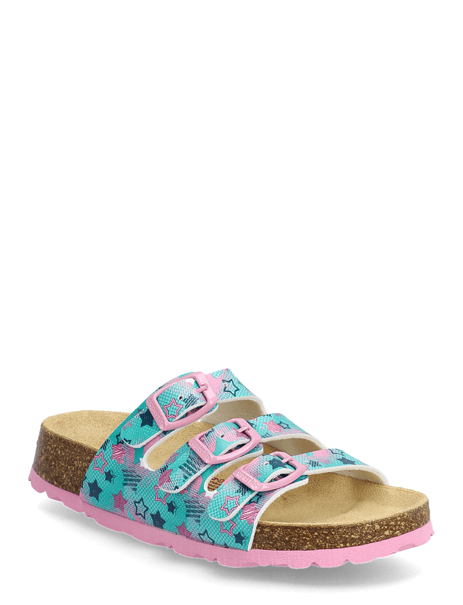 Superfit - FUSSBETTPANTOFFEL - sandaler - green / multicolored - 0