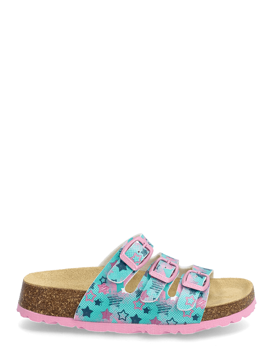 Superfit - FUSSBETTPANTOFFEL - sandaler - green / multicolored - 1